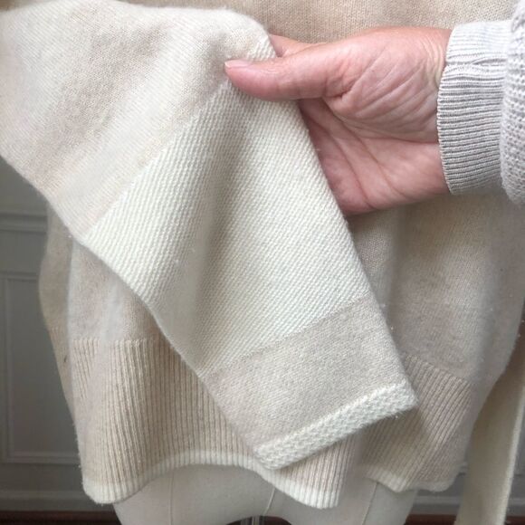 Duffy Cashmere Split Back Cropped Sweater XS - Picture 5 of 8